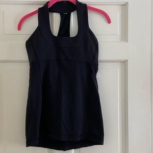 Lululemon Black scoop neck tank